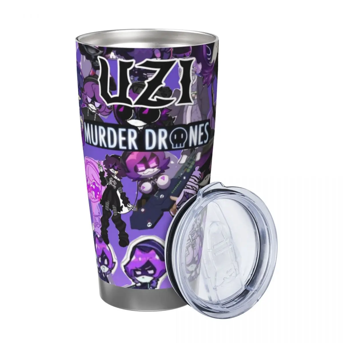 M-Murder-Drones 20oz Cup Large Capacity Car Mug Leak-proof Juice Coffee Cup Food Grade