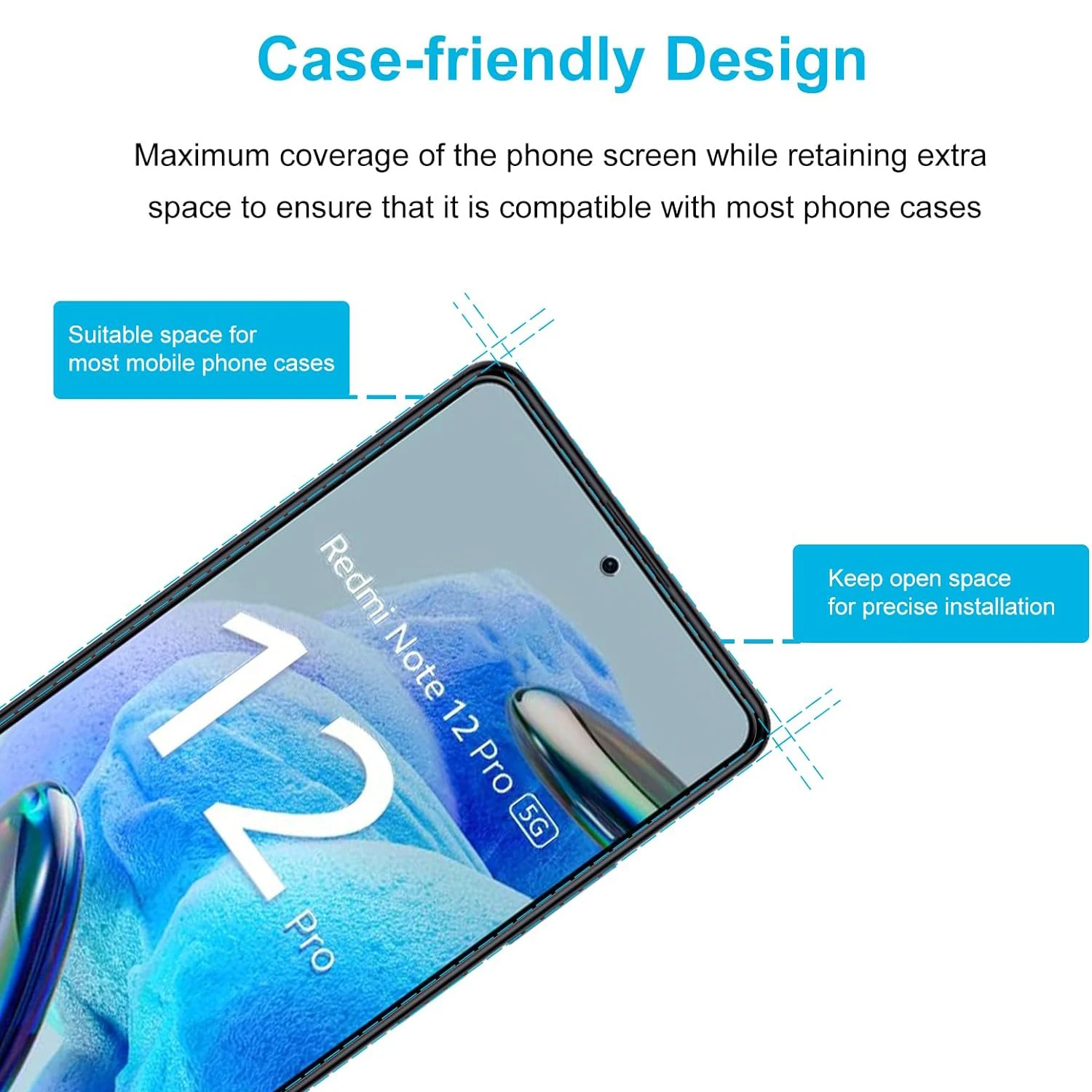 For Xiaomi Redmi Note 12 Pro 5G 4G Tempered Glass Screen Protector Glass Film