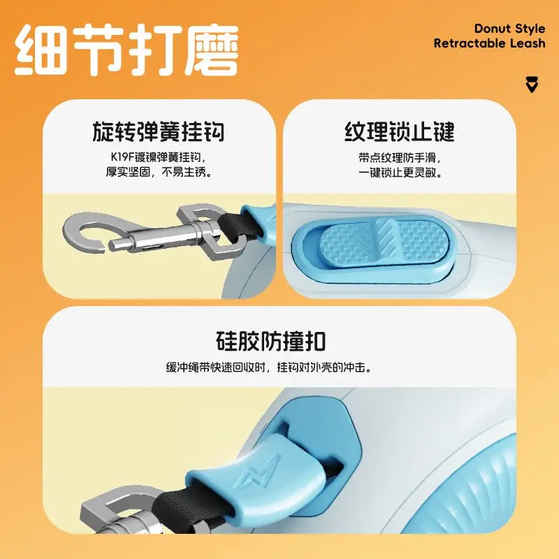 Kawaii سانريو مرحبا كيتي الكلب يؤدي لطيف أطواق كلب القط الجر حبل مقود الحيوانات الأليفة التلقائي قابل للسحب الكرتون مستلزمات الحيوانات الأليفة الجديدة