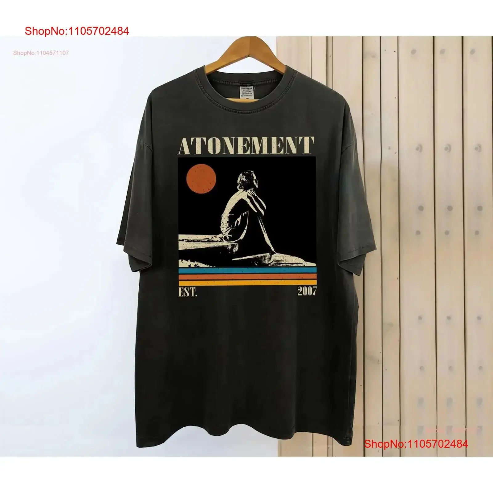 Atonement Movie T Shirt Vintage Retro Classic s for him vintage Washed Casual Stretched Unisex Slightly designer clothes