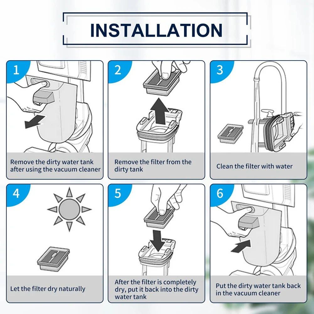 Filter HEPA pengganti kompatibel untuk X7 3350F 2832Z 2955Z Aksesori penyaring vakum