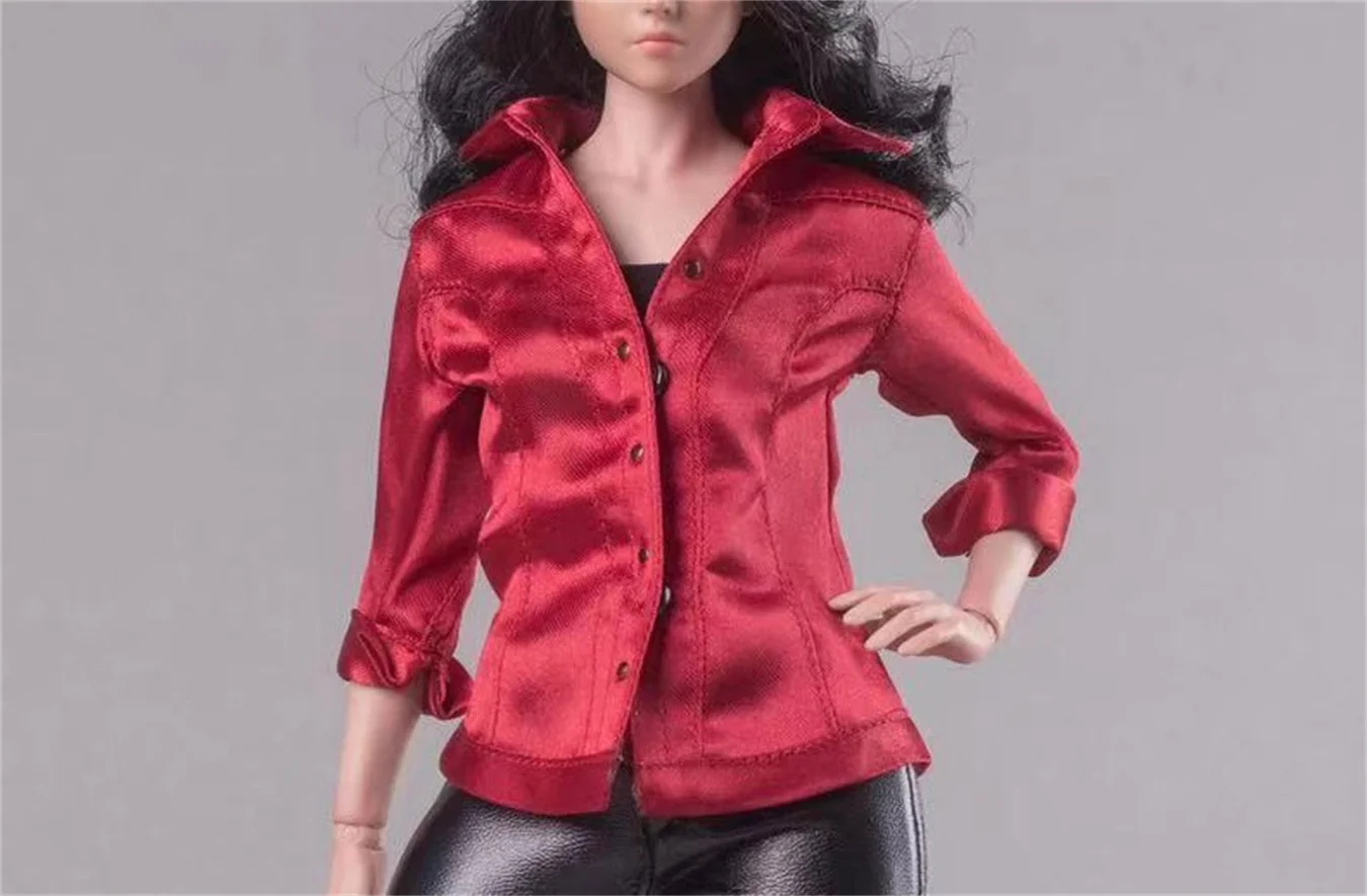 CTC-003 1/6 Scale Female Shirt Leather Pants Set Clothes Model Fit 12'' Worldbox AT202 Soldier Action Figure Body Toys