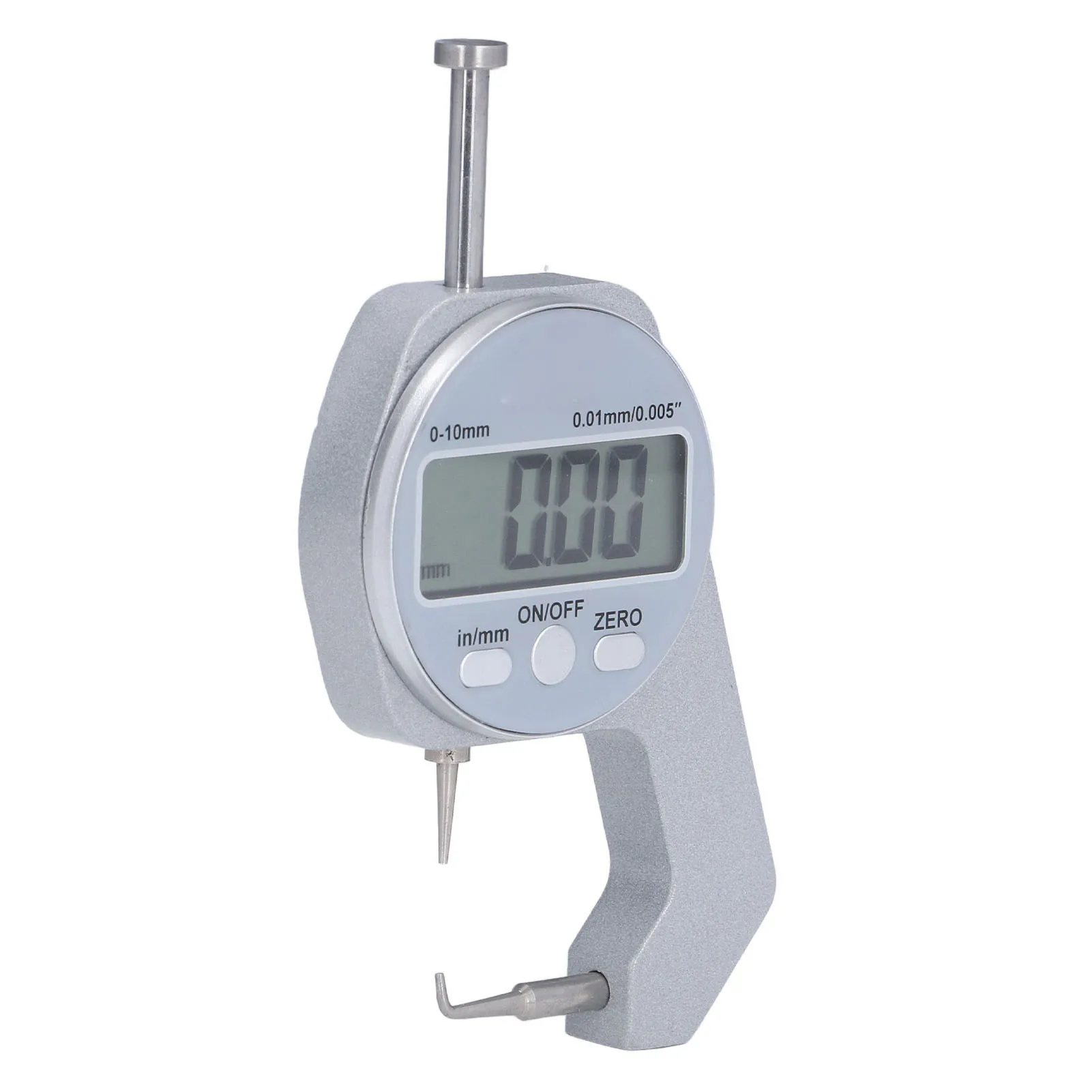 Electronic Thickness Meter Measure Thickness Gauge 0‑10MM Range LCD Screen Digital Display Curved Tip  Thickness Gauge