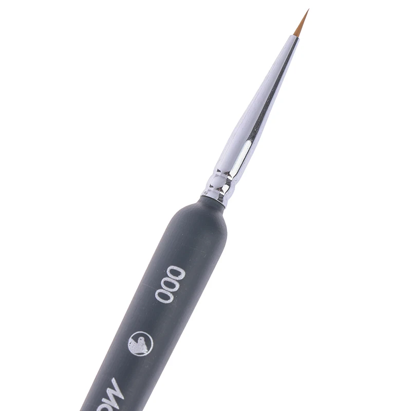 3Pcs 0/ 00/ 000 Miniature Paint Wolf Hair Professional Paint Brush For Art