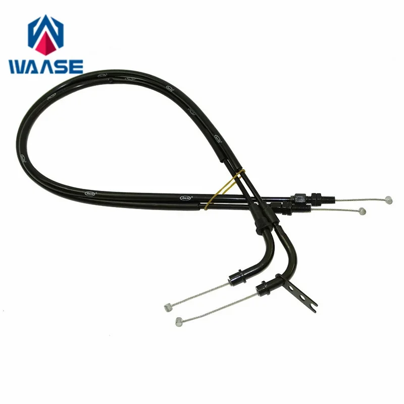 

waase For Suzuki GSXR600 GSXR750 GSXR GSX-R 600 750 K6 K8 2006 2007 2008 2009 2010 1 Pair Throttle Cable Steel Wire