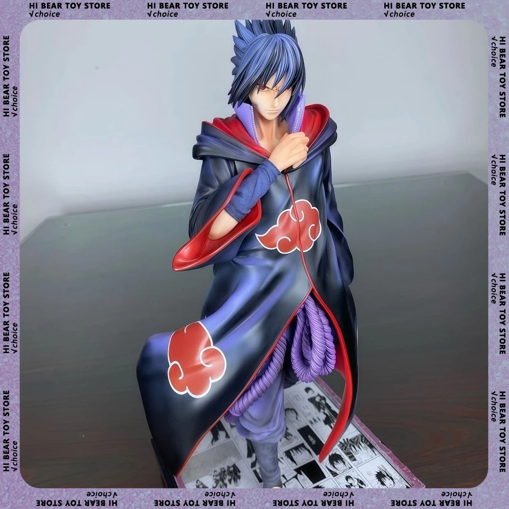

35cm Naruto Figure Uchiha Sasuke Action Figures Plug In Luminous Figurine Desk Decoration Doll Collection Statue Model Toys Gift