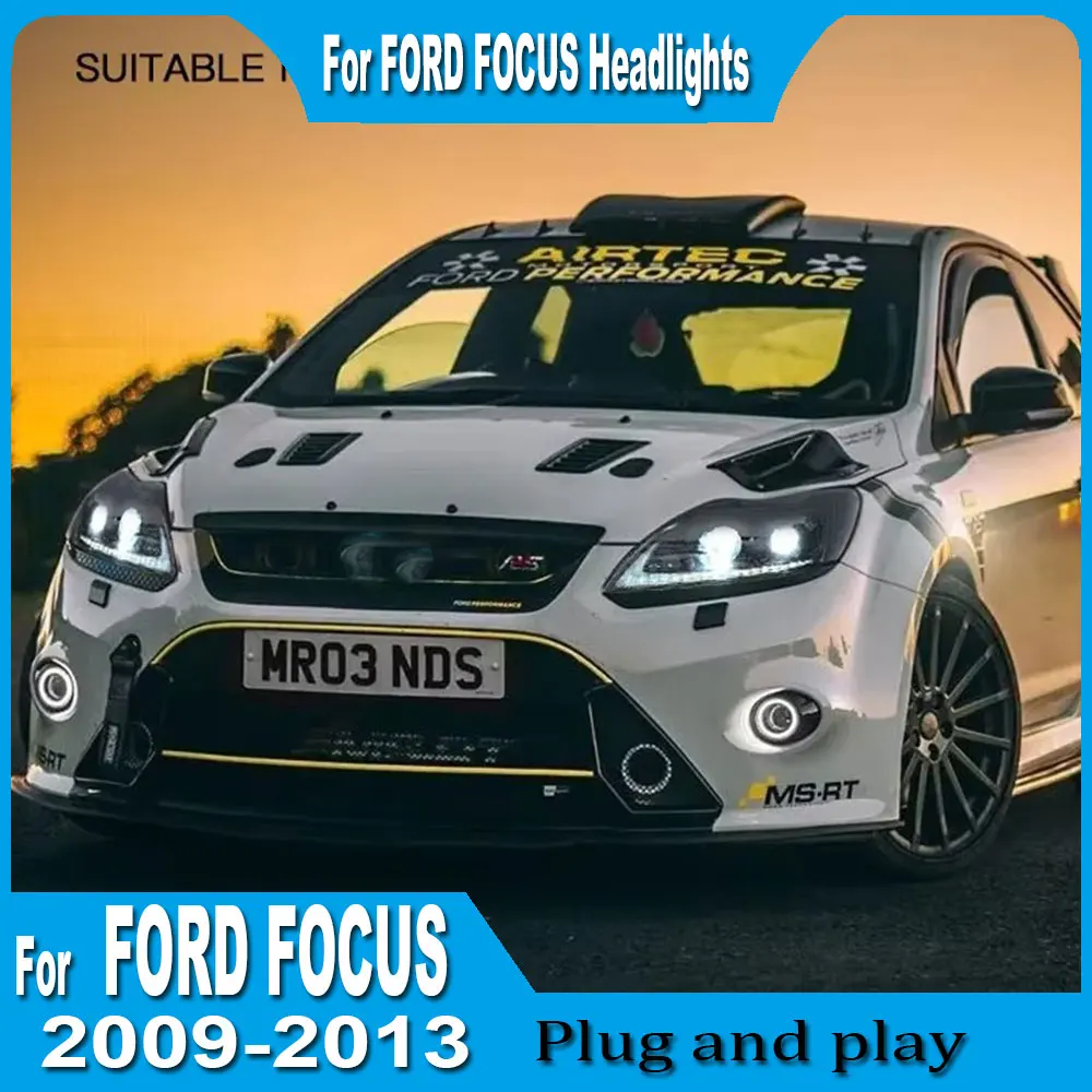 

LED Head lamp For Ford Focus Car Headlights Focus LED 2009-2013 Headlight Dynamic Signal Led Drl Hid Bi Xenon Auto Accessories