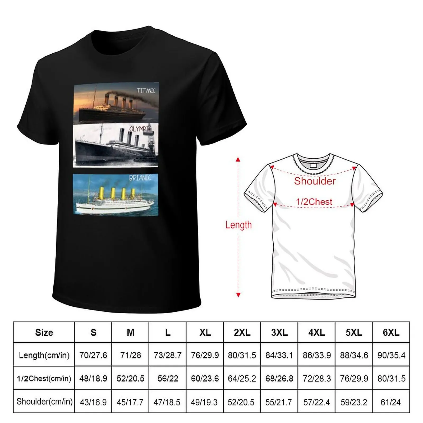Titanic,britanic sister ship,iceberg,white star star liners,ship T-Shirt Holiday Casual Short Sleeve Top
