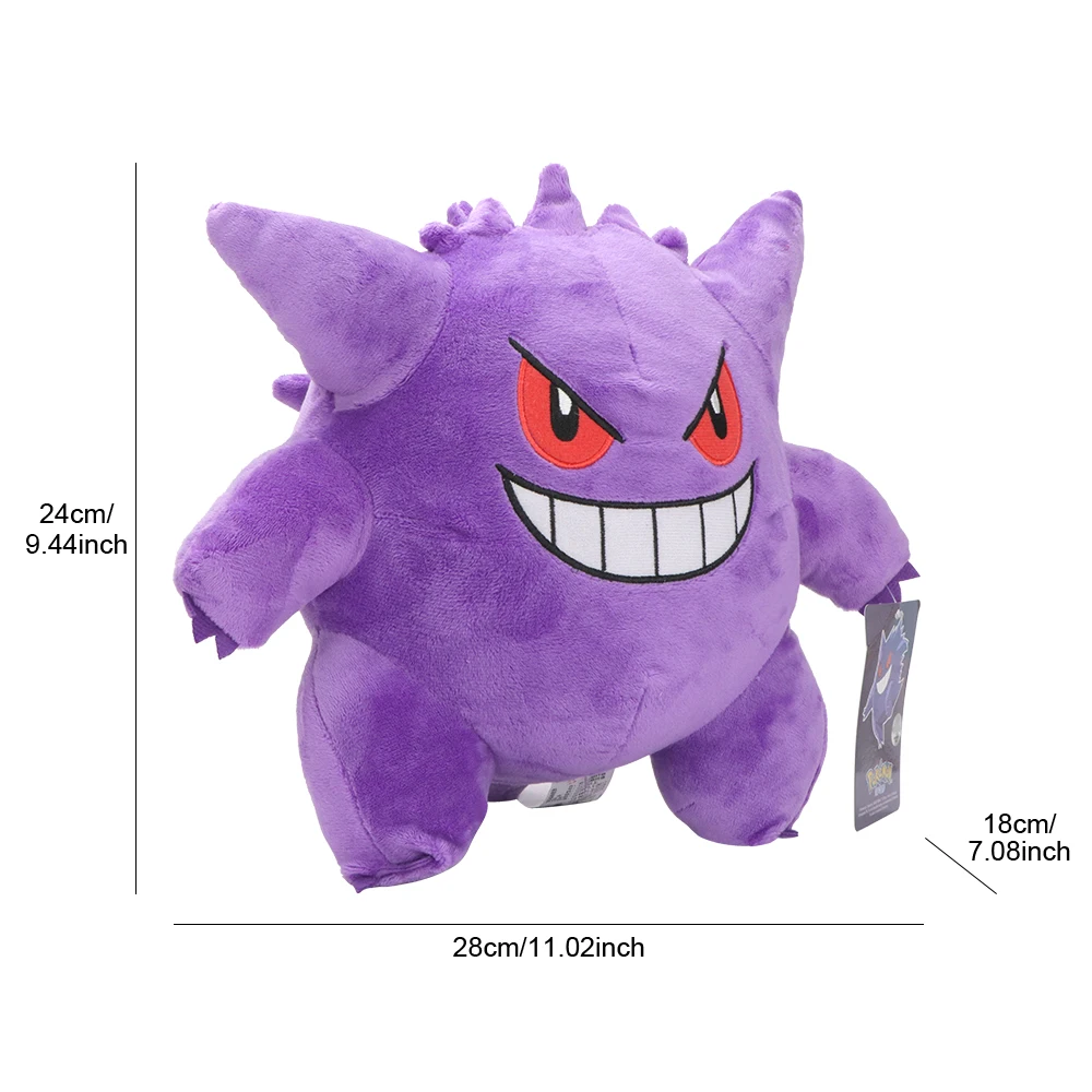 Oryginalna zabawka pluszowa Pokemon Gengar kreskówka Anime wypchane zwierzę lalka do kolekcji prezent wystrój domu