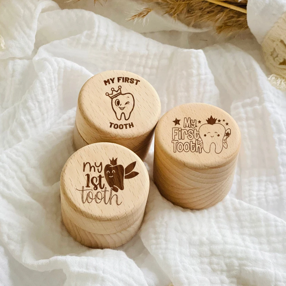 

Tooth Fairy Box My First Tooth Baby Boxes Wooden Trinket Box Child's 1st Tooth Keepsake Box Lost Teeth Holder Boys Girls Gift