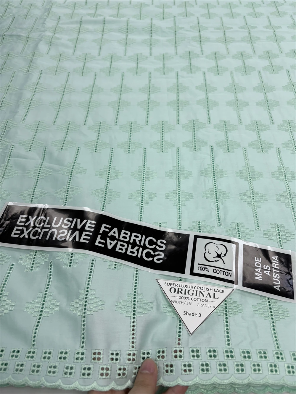 

5 Yard Ventilate Polish Lace Material For Men Cloth African Soft 100%Cotton Fabric Quality GORGEOUS Material For Man Wedding Sew