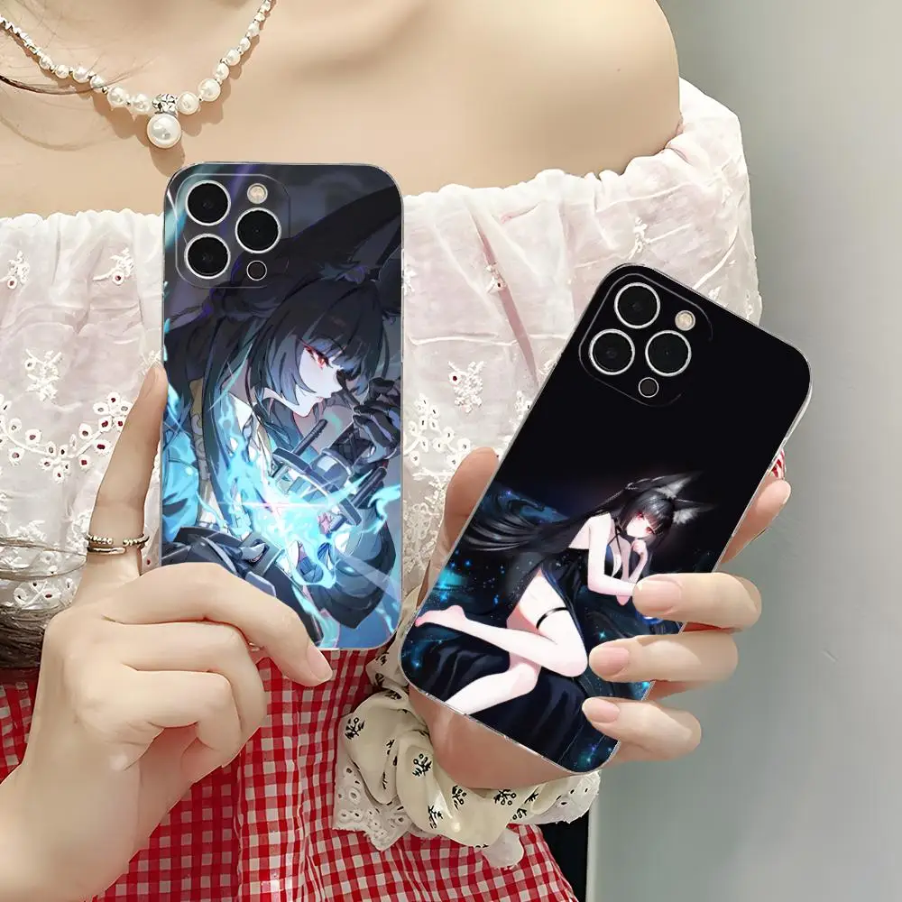 

Чехол для телефона Zenless Zone Zero Hoshimi Miyabi для iPhone 16, 15, 14, 13, 12, 11 X XR XS 8 6 Pro Max Plus Mini Clear Color Protective