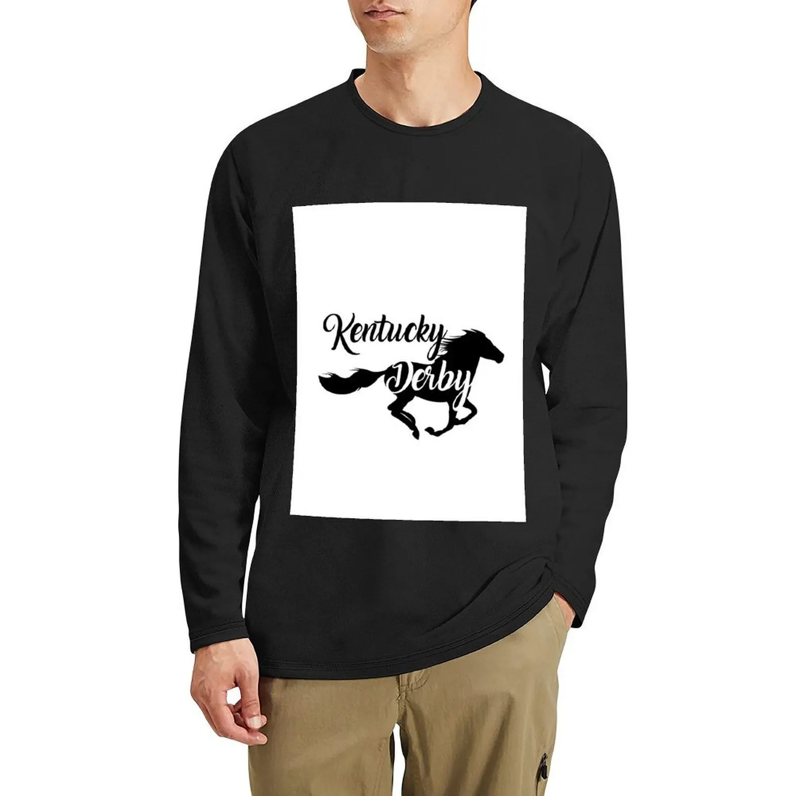 

Kentucky Derby the best Running horse Long T-Shirt new edition t shirt black t shirt aesthetic clothes black t-shirts for men