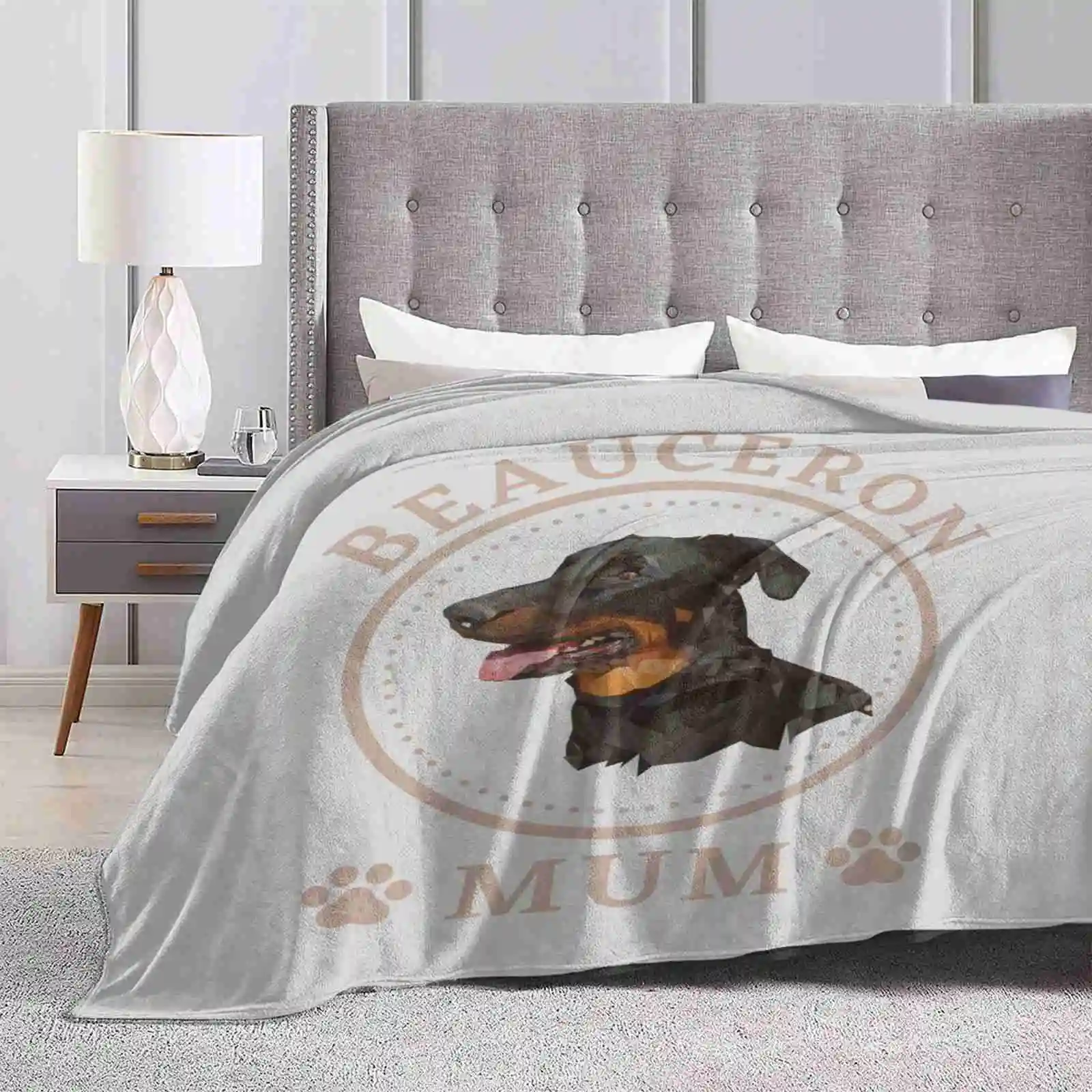 Black And Tan Beauceron Mum Four Seasons Comfortable Warm Soft Throw Blanket Beauceron Black And Tan Bas Rouge Dog Lover Dog