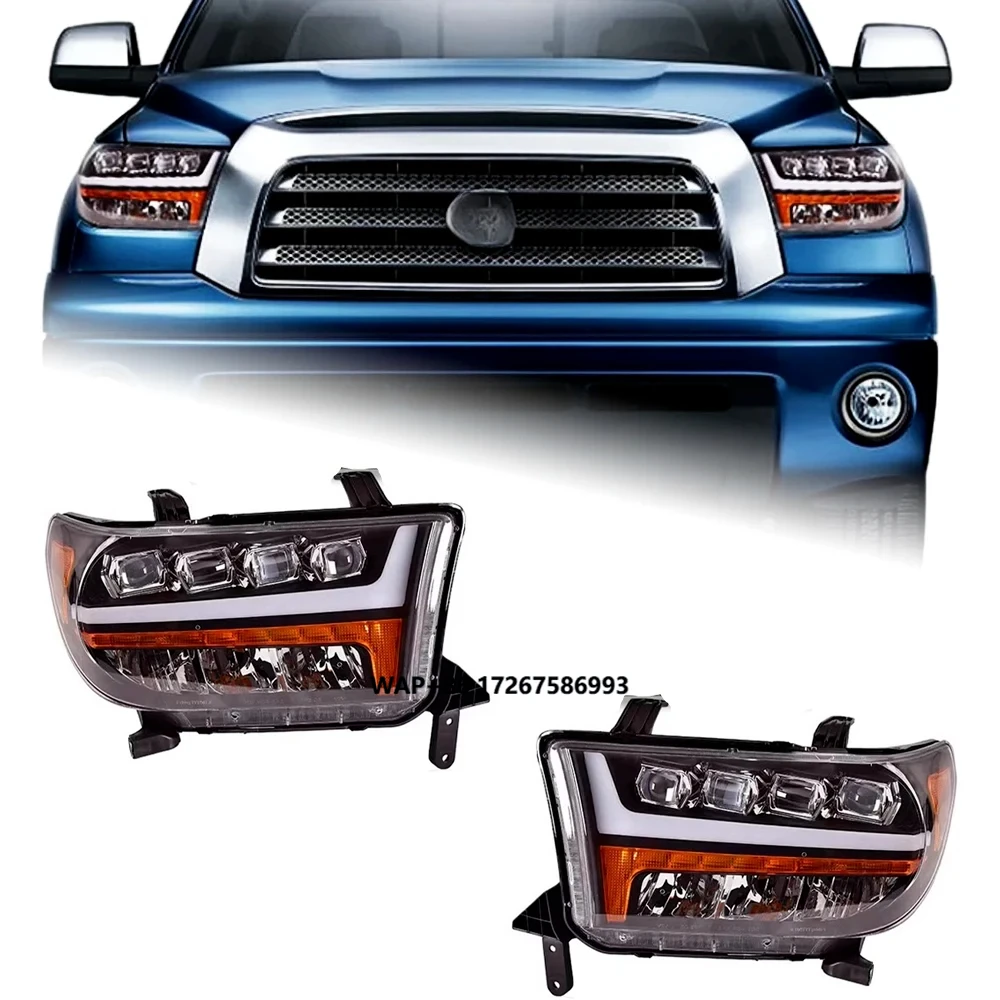 

Car Lights for Tundra LED Headlight 2007-2013 Headlights Tundra DRL Turn Signal High Beam AngelAccessories