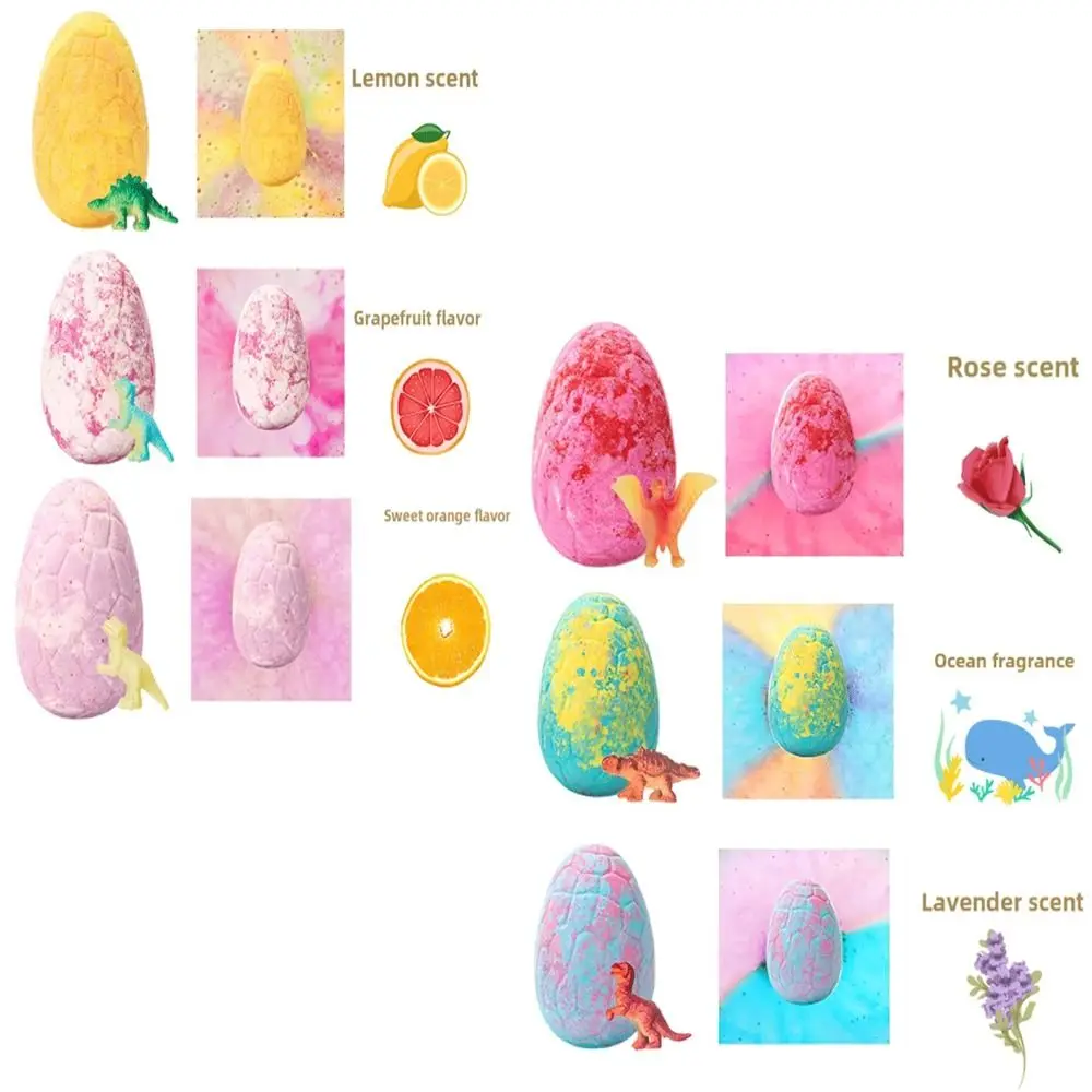 Natural Organic Dinosaur Egg Bath Bombs with Surprise Toys Essential Oil Scented Dinosaur Bath Bombs Fizzy Bubble Bath