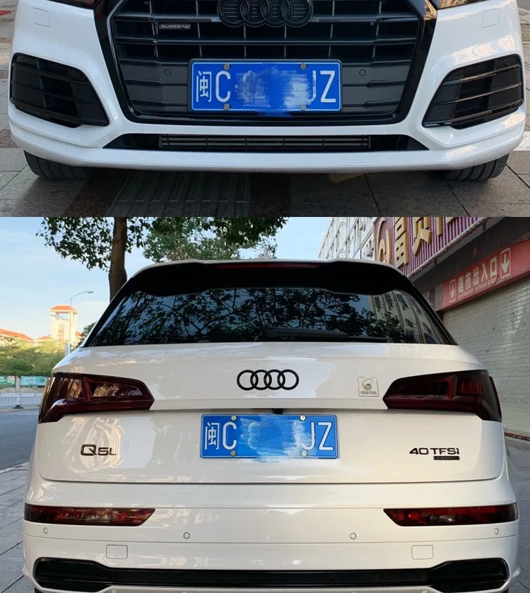 4-pierścieniowy ABS Maska samochodowa Przednia maska Grill Tylny bagażnik Emblemat Logo Naklejka Naklejka Do Audi A3 A4 A5 A6 A7 Q2 Q3 Q5 Q8 TT