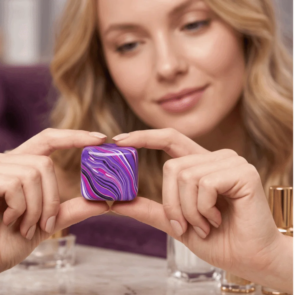 Soft Texture Ice Cube Squishy Transparent Solid Color Ice Cube Fidget Slow Rebound Plasticity Ice Cube Squeeze Sensory Play