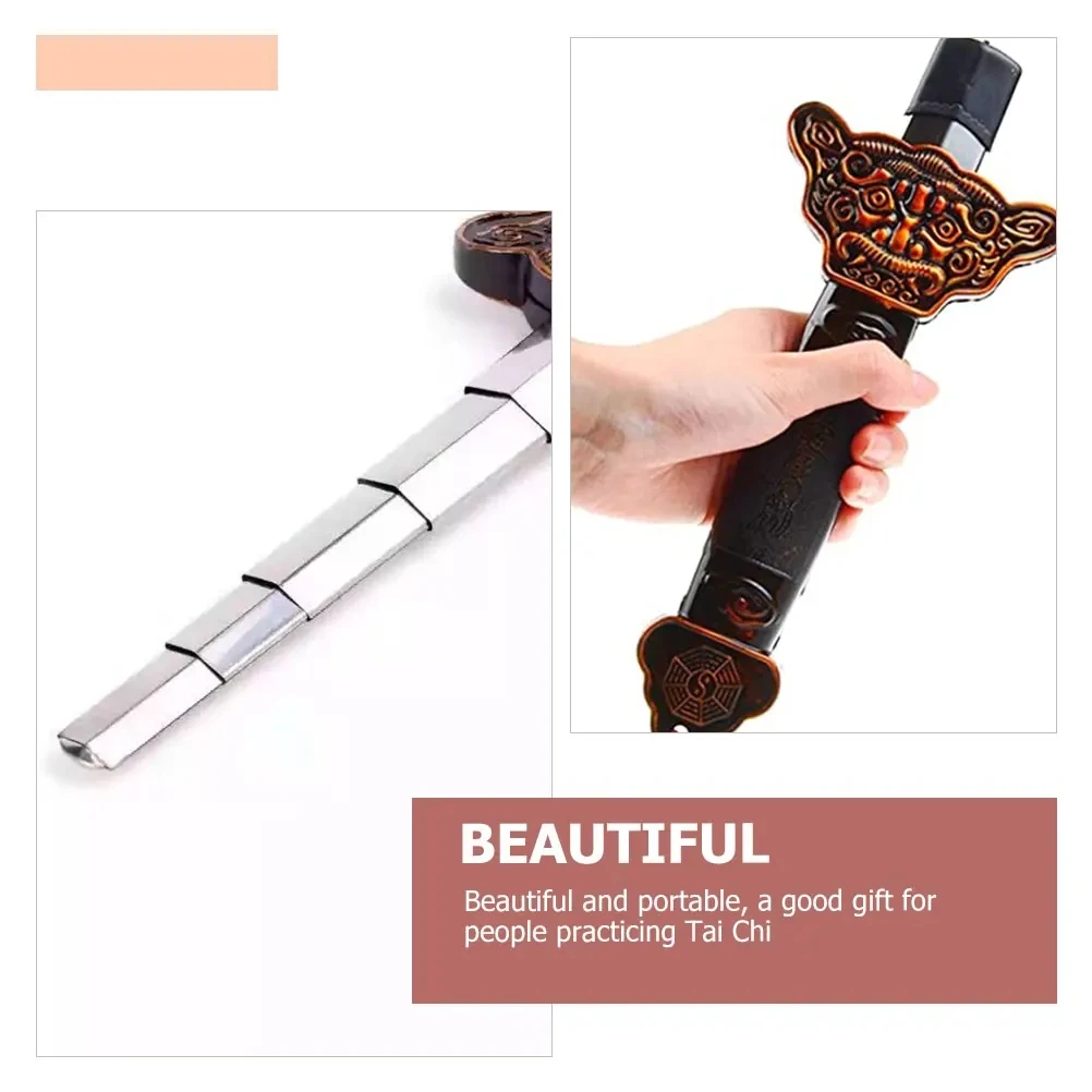 Chinese Tai Chi Sword Retractable Sword Outdoor Sports Toy Classic Tassel Sword Performance Prop Sports Accessories