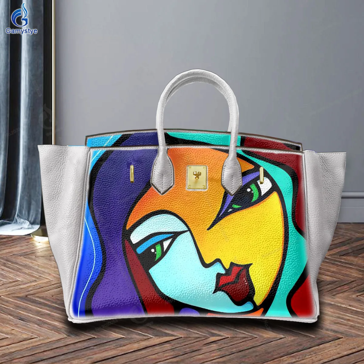 

Женские сумки Сумки с ручками сверху Сумки через плечо Bolsas Marcas Простые узоры с рисунками из мультфильмов Верхний слой из воловьей кожи Ручная работа