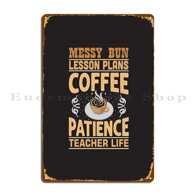 Lesson Coffee Metal Sign Painting Party Cinema Print Club Tin Sign Poster