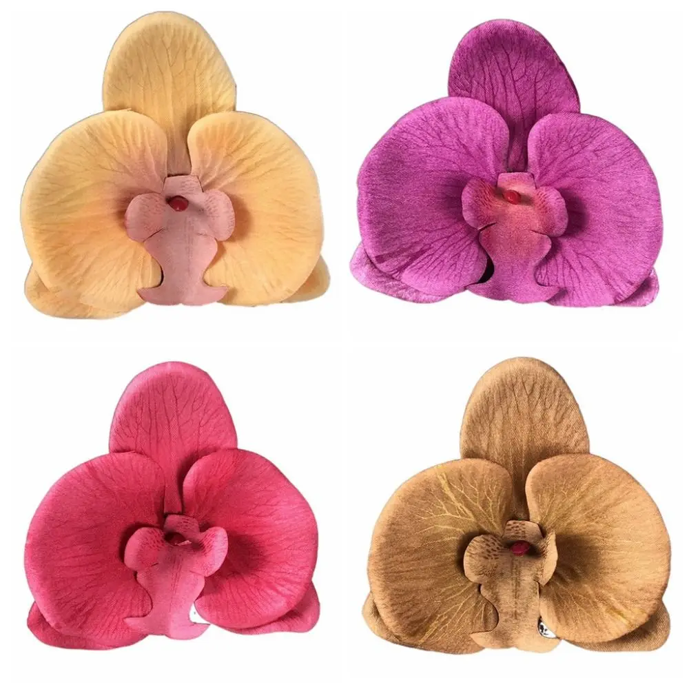 Estilo coreano borboleta orquídea flor artificial scrapbooking diy borboleta artificial orquídea 11cm artesanal