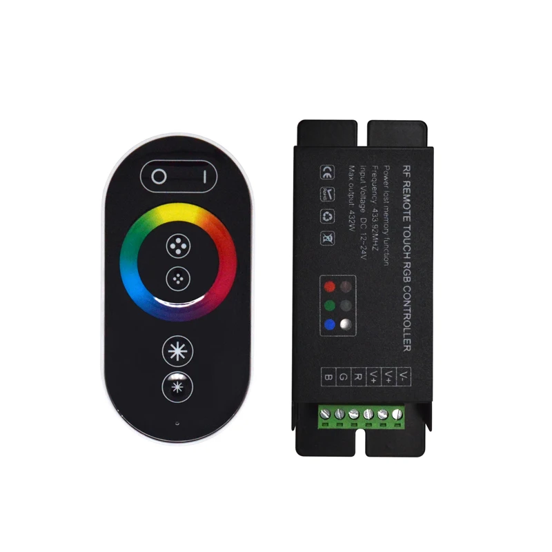 AP-039RF Aipin RF Touch Panel Remote Light Tape RGB LED Controller DC12V 24V 6A*3channel 18A led Bar dimmer Switch RGB led strip