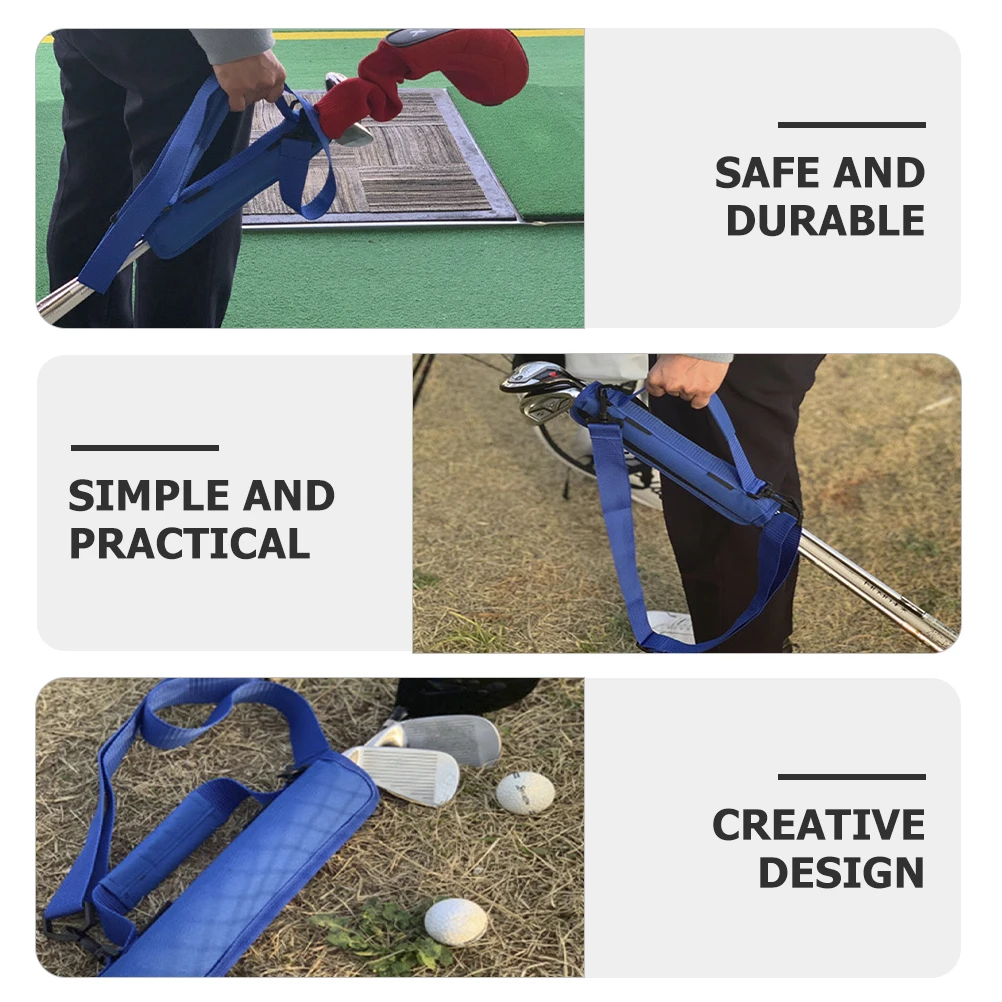 

Golf Storage Bag Portable Club Retainer Clubs Carrying Case Golfing Bags Nylon with Stand Travel Equipment