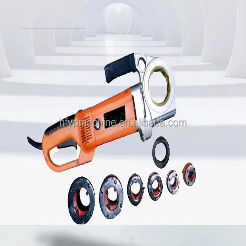 Portable Handheld Electric Pipe Threading Machine Multi Functional Internal Steel Pipe Threader for Workshop Repair