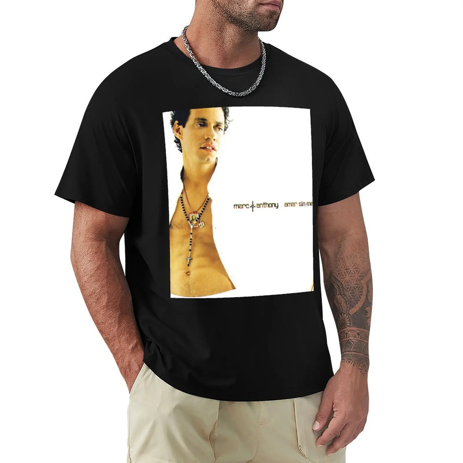 

Marc Anthony amar sin mentiras T-Shirt summer 2025 summer clothes anime clothes tops cotton t shirt men