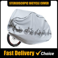 Bike Cover Bike Rain Cover PEVA 100x200cm Dust Cover Sunshade Umbrella Rain Protection MTB Mountain Bike