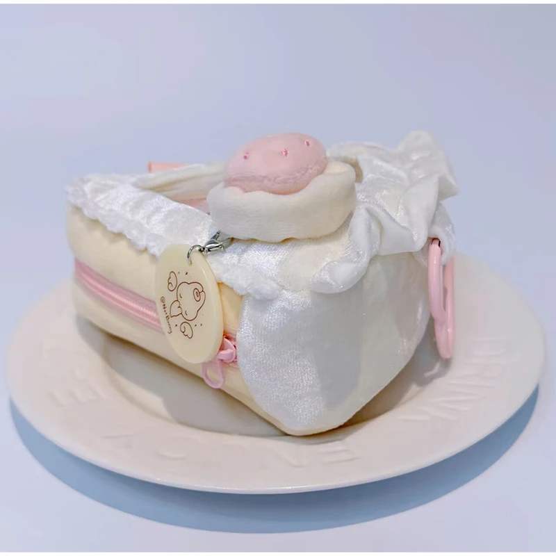 Cute Transparent Window Crossbody Bag Soft Fluffy Shoulder Purse Cartoon Style Mini Bag Zipper Storage Bag For Daily Use