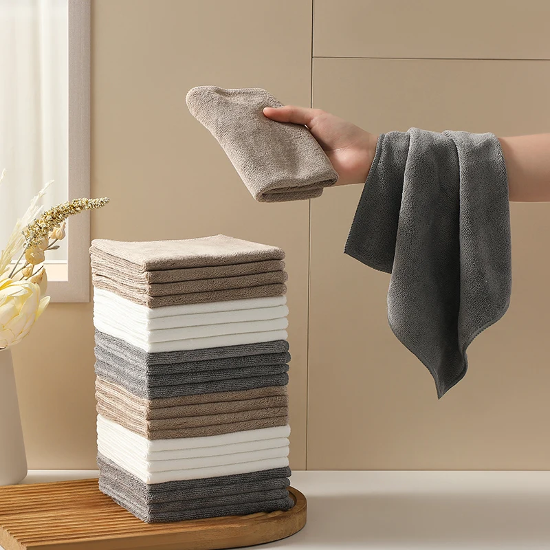6Pk/12Pk Cleaning Towels, Thickened Microfiber Cleaning Cloths, Household Cleaning Cloths, Kitchen and Bathroom Cleaning Towels, Super Strong Stain Removal, Dual-Use for Dry and Wet, Quick-Drying Kitchen Towels