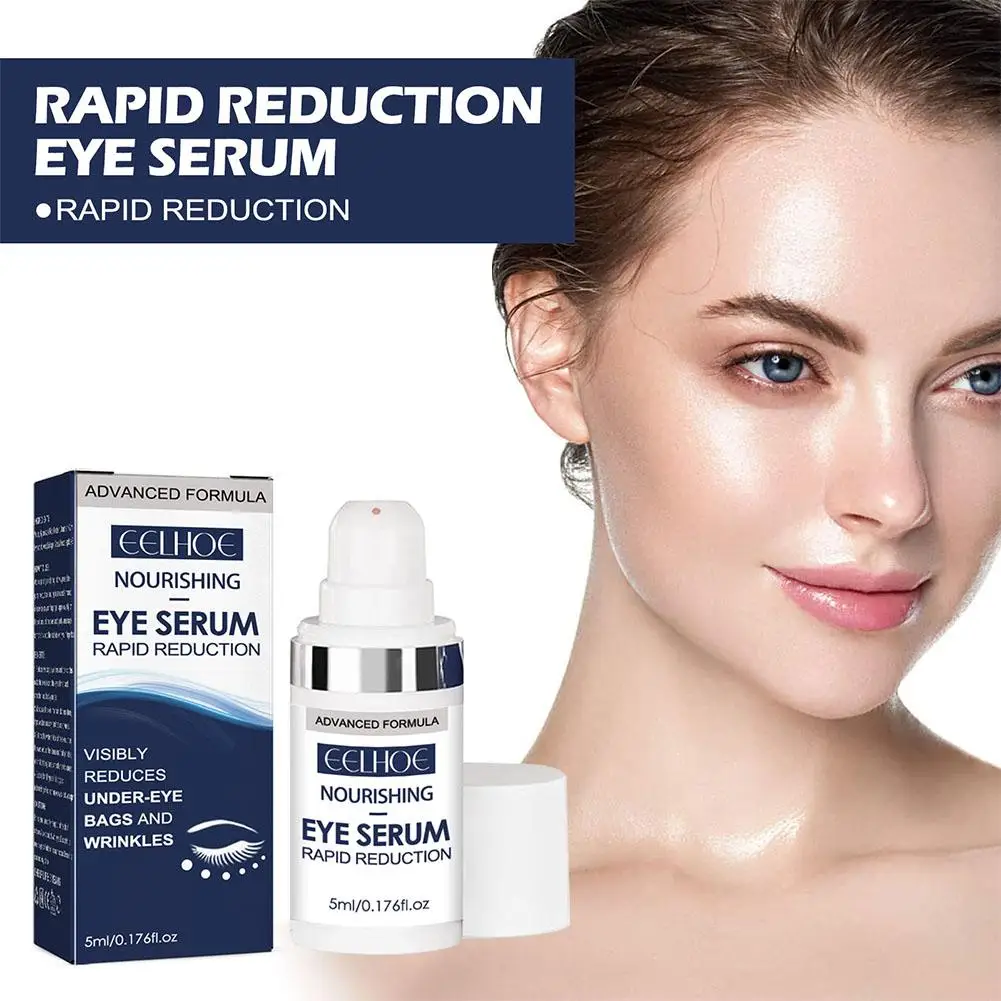 Crema de ojos antiarrugas con péptido, suero hidratante para reparación de círculos, eliminación de bolsas, líneas finas, aclara los ojos, desvanecimiento oscuro, V0W4