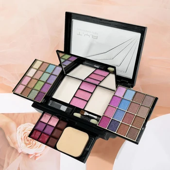 TYA Makeup Set 46 Colors Pearl Eye Shadow Powder Puff Powder Blusher Lip Gloss Set…