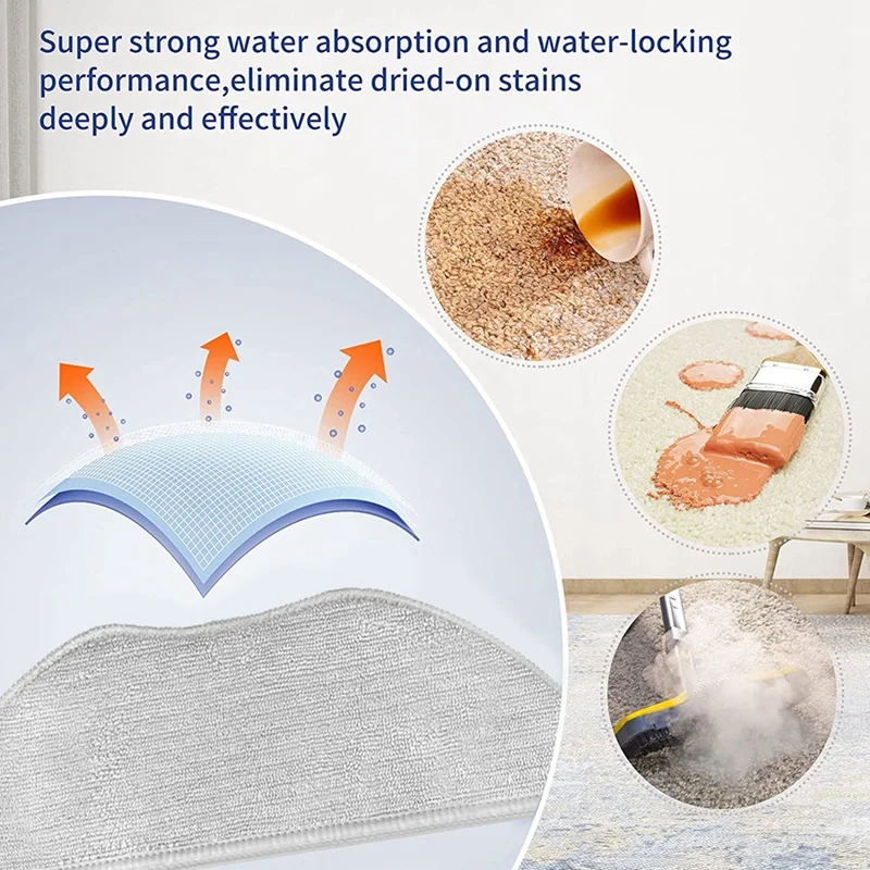 12PCS Mop Cloth For Xiaomi Robot Vacuum S10T STFCR01SZ Replacement Parts Accessories Washable Mop Pad