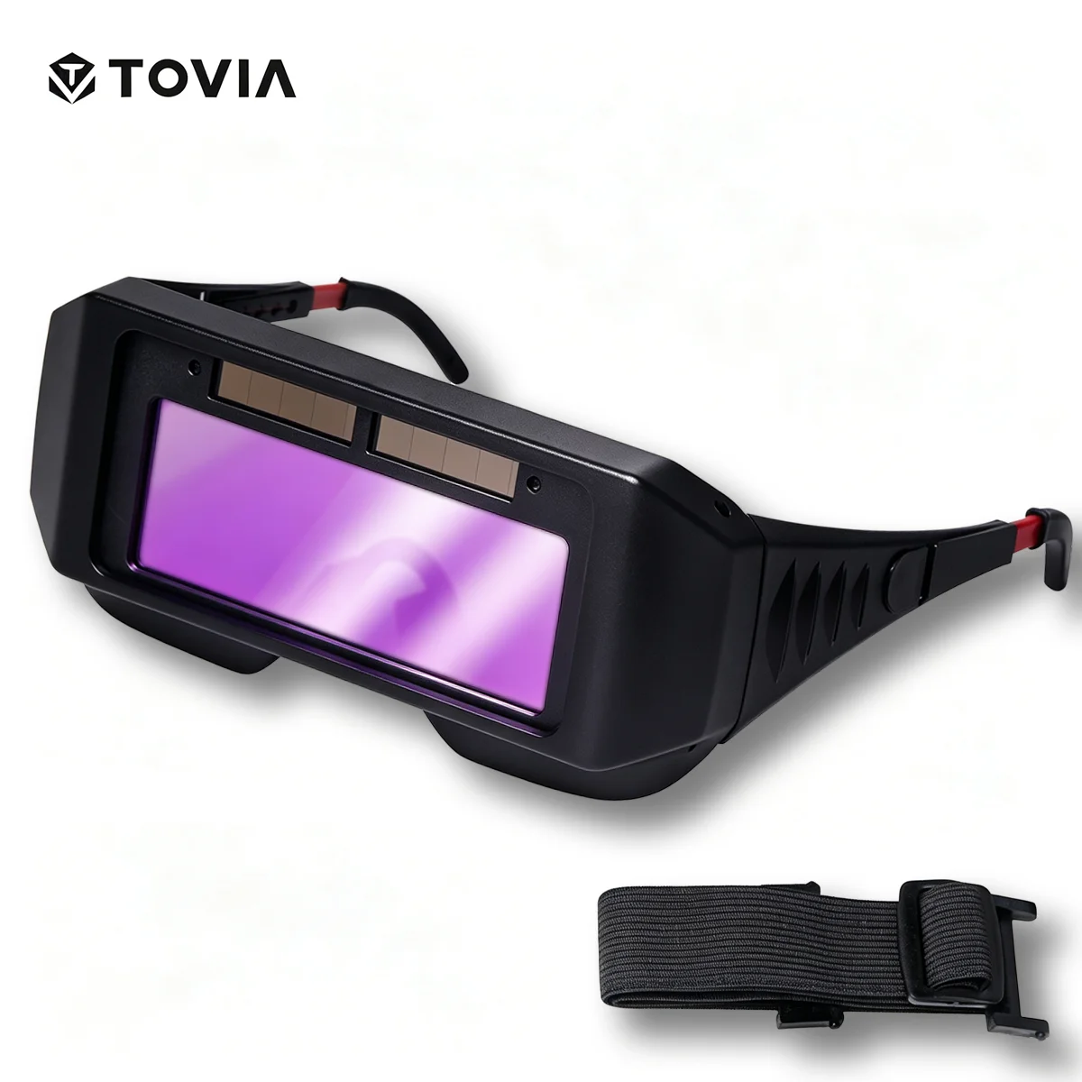Solar Powered Auto Darkening Welding Goggles LCD Welder Glasses With Headband Eye Protection TIG MIG MMA Plasma Welder Glasses