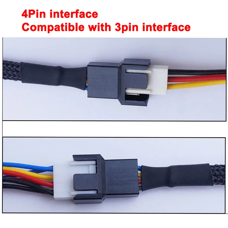5pcs/lot 4 Pin PWM Connector Case Fan Extension Power Cable 26cm For Compure Mainboard CPU Cooling System Case Fan Adapter - Image 6