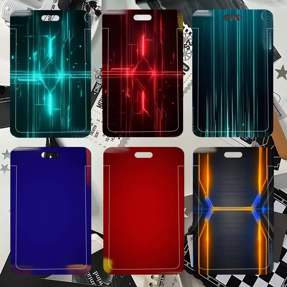 Modern Famous Racing Cars Series Gradient ID Card Sleeve School Card Access ID Card Bus Meal Card Protective Sleeve Easy Push