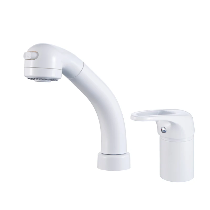 Pull-out Splashproof Sink Bathroom Faucet Hot and Cold Mixer Two Hole Splashproof Basin Faucet Shower Bathroom Faucet.