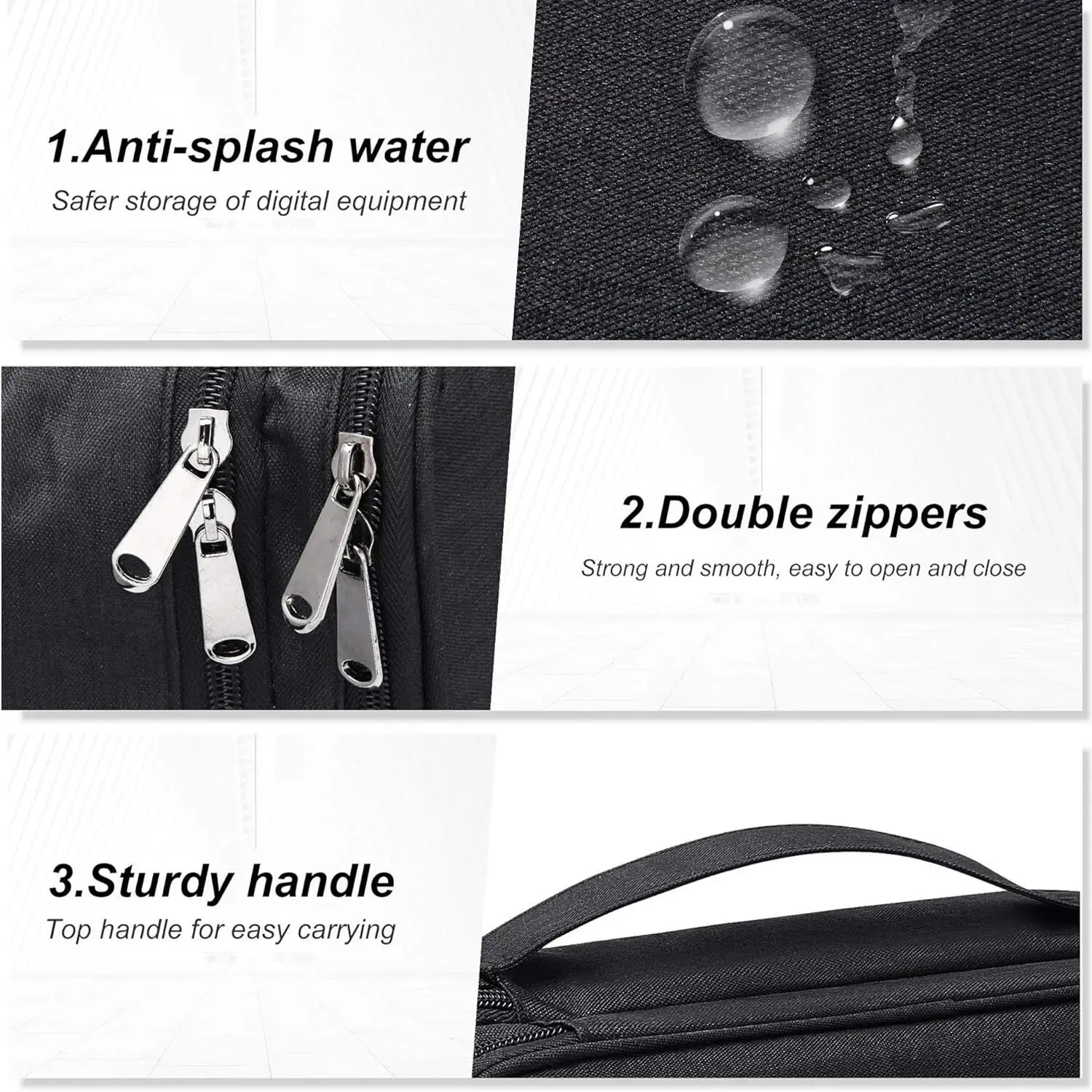 Portable Digital Storage Bag USB Gadget Waterproof Cable Organizer Bags Pouch Electronics Devices Accessory Travel Pack Supplies view 5