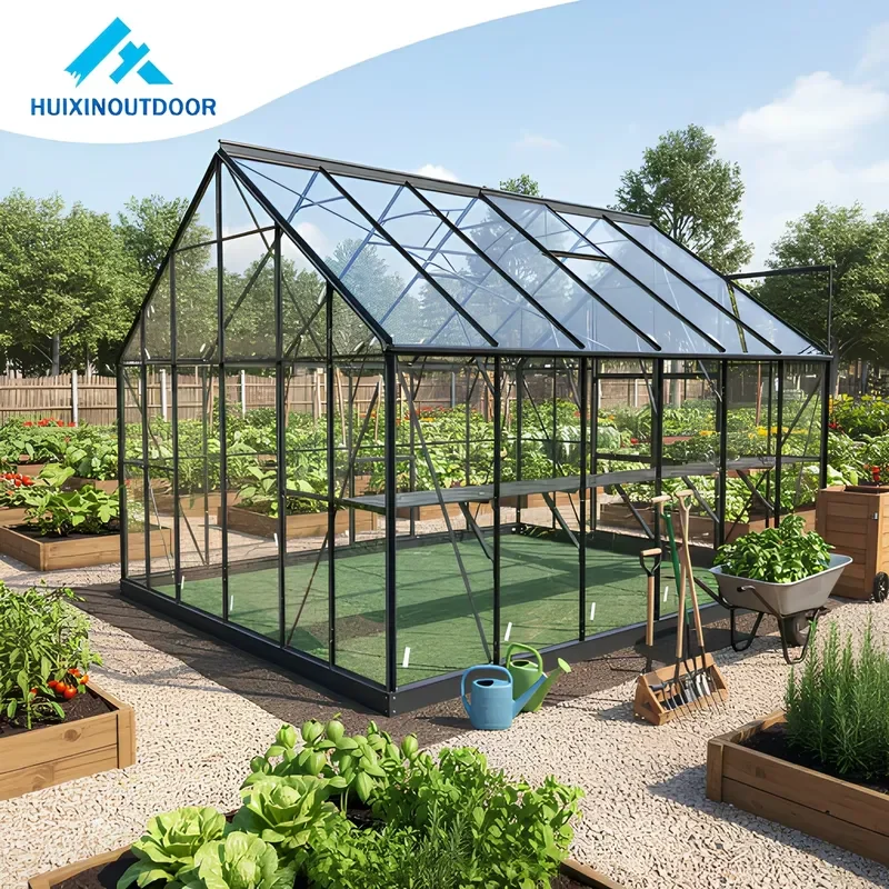 Professional Quick Delivery Rustproof UV Protected Weather Resistant Metal Glass Flower Room Heavy Duty Garden Greenhouse for