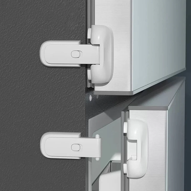 1Pcs Safe Fridge Lock, Child Proof Refrigerator Freezer Door Lock, Protect Refrigerators With Sealing Strips