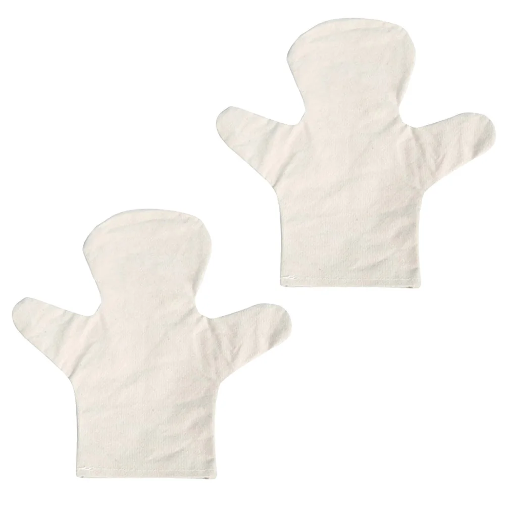 2 stuks vingerpoppetjes materiaalset stof DIY creatieve kleuterschool cartoon geschilderd wit canvas verhalen vertellen benodigdheden voor kinderen