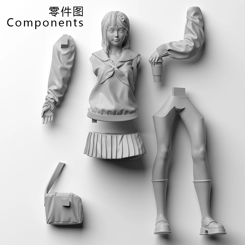 OceanCosmos miniature, originale, dolce ragazza, 1/35 1/12 JK ragazza, resina non verniciata modello kit figura GK