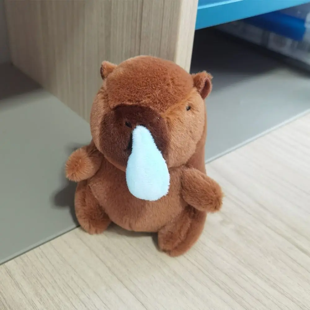 ตัวการ์ตูนหลากสี capybara พวงกุญแจน่ารักของเล่น capybara หมวกอุปกรณ์ตุ๊กตาตุ๊กตา Stitch ปุยหนูตะเภา