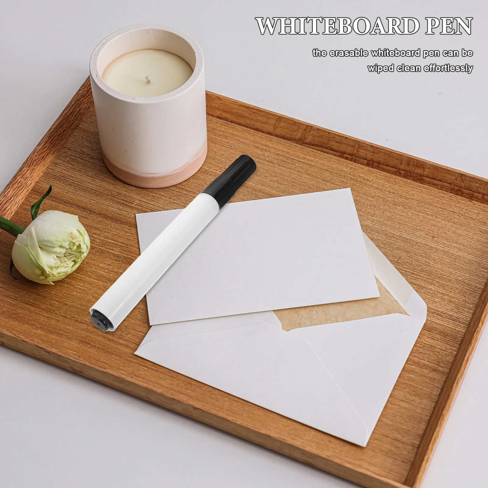 

10Pcs Blackboard Pen Refillable Empty Shells Dry Erase Markers Smooth Writing Easy Wipe Off for Glass Whiteboard Window