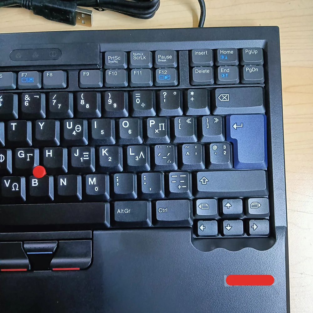 Genuine for Lenovo ThinkPad 8845 SK8845 SK-8845CR UltraNav USB Keyboard Trackpoint Greek 00MV956 01KR271 Big Enter