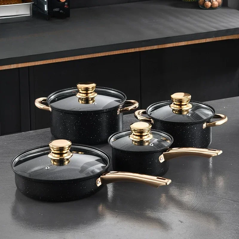 Maifanshi Soup Pot Combination Set Non Stick Household Soup Pot Cookware Set Kitchen Accessories Pots and Pans