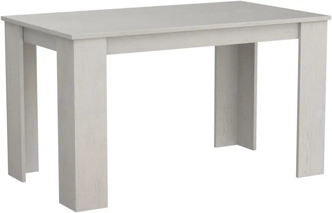 Mesa de Comedor moderna, mesa Fija, Modelo Berta , Medidas: 140 (Largo) x 80 (Ancho) x 75 cm (Alto)